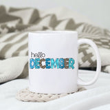 Hello December sublimation design, png for sublimation, Christmas PNG, Christmas vibes PNG