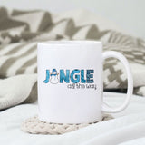 Jingle all the way sublimation design, png for sublimation, Christmas PNG, Christmas vibes PNG