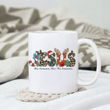 Jesus The Reason For The Season sublimation design, png for sublimation, Christmas PNG, Christmas vibes PNG