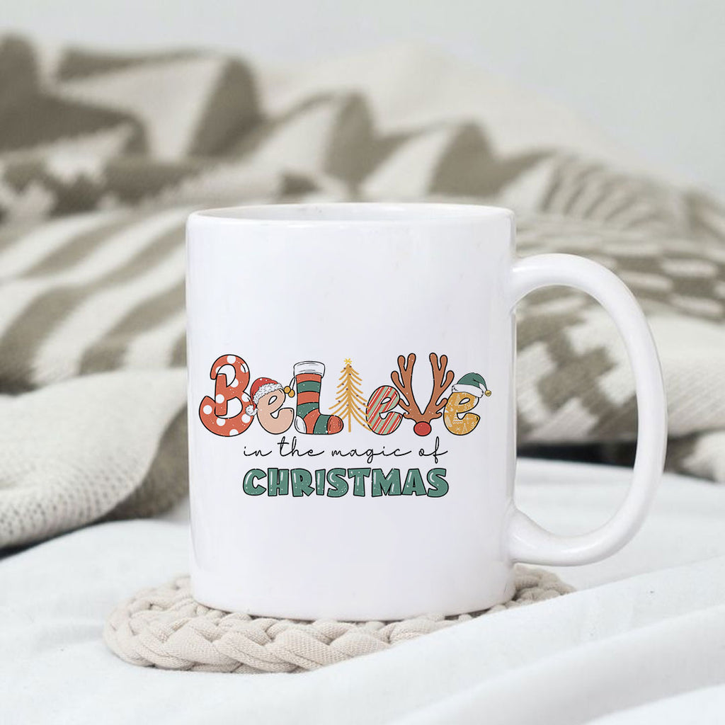 Believe Christmas Tumbler, Inspirational & Positive Christmas