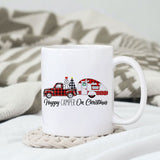 Happy Camper on Christmas sublimation design, png for sublimation, Christmas PNG, Christmas vibes PNG