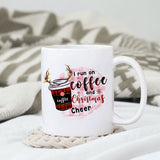 I run on coffee and christmas cheer sublimation design, png for sublimation, Christmas PNG, Christmas vibes PNG