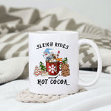 Sleigh rides and hot cocoa sublimation design, png for sublimation, Christmas PNG, Drink and Gnomes PNG