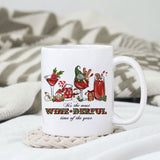 It's the most wine-derful time of the year sublimation design, png for sublimation, Christmas PNG, Drink and Gnomes PNG