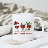 Drink drank drunk sublimation design, png for sublimation, Christmas PNG, Drink and Gnomes PNG