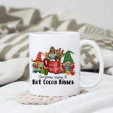 Christmas wishes & hot cocoa kisses sublimation design, png for sublimation, Christmas PNG, Drink and Gnomes PNG