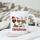 Fueled by wine and Christmas sublimation design, png for sublimation, Christmas PNG, Christmas vibes PNG