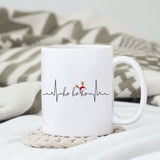 Ho Ho Ho heart beat sublimation design, png for sublimation, Christmas PNG, Christmas vibes PNG