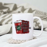 I run on coffee & christmas cheer sublimation design, png for sublimation, Christmas PNG, Christmas vibes PNG