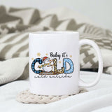 Baby it's cold outside sublimation design, png for sublimation, Christmas PNG, Christmas vibes PNG