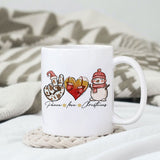 Peace love christmas sublimation design, png for sublimation, Christmas PNG, Christmas vibes PNG