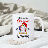 All I want for christmas is a unicorn sublimation design, png for sublimation, Christmas PNG, Christmas vibes PNG