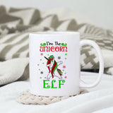 I'm the unicorn ELF sublimation design, png for sublimation, Christmas PNG, Christmas vibes PNG