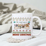 We woof you a Merry Christmas design, png for sublimation, Christmas PNG,  Christmas SVG