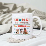 Home is where the dogs are design, png for sublimation, Christmas PNG,  Christmas SVG