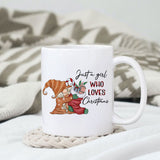Just a girl who loves christmas sublimation design, png for sublimation, Christmas PNG, Gnomes Christmas PNG