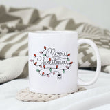 Merry Christmas design, png for sublimation, Christmas PNG, Christmas lights PNG