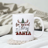 Be good or I will text Santa sublimation design, png for sublimation, Christmas Quotes PNG, Christmas vibes PNG