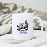 Tired sublimation design, png for sublimation, Cartoon png, Funny png