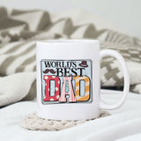 World's best dad sublimation design, png for sublimation, Father's Day png, Happy holiday vibes PNG