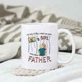 No one in this world can love a girl more than her father sublimation design, png for sublimation, Father's Day png, Happy holiday vibes PNG