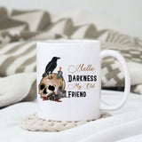 Hello Darkness, My Old Friend sublimation design, png for sublimation, Gothic halloween design, Halloween styles