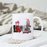 Love Valentine sublimation design, png for sublimation, Valentine PNG, Valentine Gnome vibes PNG