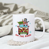 Christmas on the road sublimation design, png for sublimation, Hippe Christmas PNG, retro vibes PNG