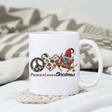 Peace Love Christmas sublimation design, png for sublimation, Hippe Christmas PNG, retro vibes PNG