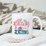 Beaching Not Teaching sublimation design, png for sublimation design, summer teacher design, Off-duty sublimation