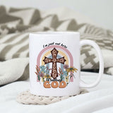 I'm just out here trusting God sublimation design, png for sublimation, Jesus sublimation, Christian png