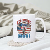 Red white Moo! sublimation