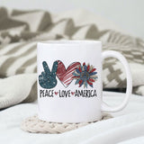 Peace Love America sublimation design, png for sublimation, 4th Of July Png, Independence Day vibes PNG