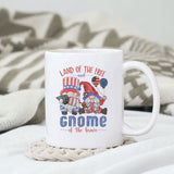 Land of the free and GNOME of the brave sublimation design, png for sublimation, 4th Of July Png, Independence Day vibes PNG