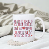 Alphabet Kid Valentine sublimation design