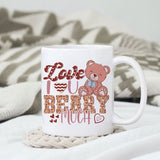 Love you beary much sublimation design