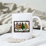 Merry and bright sublimation design, png for sublimation, Christmas PNG, Leopard Christmas PNG