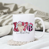 Love Christmas sublimation design, png for sublimation, Christmas PNG, Retro pink christmas PNG