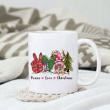 Peace Love Christmas sublimation design, png for sublimation, Christmas PNG, Retro pink christmas PNG