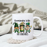 Shamrockin' with my gnomies sublimation design, png for sublimation, Patrick's day PNG, Holiday PNG