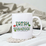 Irish kisses and Shamrock wishes sublimation design, png for sublimation, Patrick's day PNG, Holiday PNG