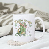 Coffee is my lucky charm sublimation design, png for sublimation, Patrick's day PNG, Holiday PNG