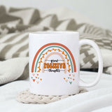 Grow positive thoughts sublimation design, png for sublimation, Rainbow PNG, Pastel rainbow PNG, Boho rainbow PNG