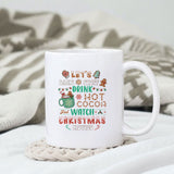 Let's bake stuff drink hot cocoa and watch christmas movies sublimation design, png for sublimation, Christmas PNG, Christmas vibes PNG