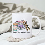 Just a Girl Who Loves Books sublimation