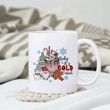 Baby it's cold outside sublimation design, png for sublimation, Christmas PNG, Retro pink christmas PNG