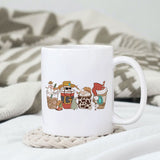 Coffee Western Santa sublimation design, png for sublimation, Christmas PNG, Western christmas PNG