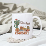 Christmas Cowgirl sublimation design, png for sublimation, Christmas PNG, Western christmas PNG