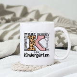 K is for kindergarten sublimation design, png for sublimation, Retro School design, School life PNG