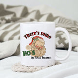 There's some Ho's in this house sublimation design, png for sublimation, Christmas Vintage PNG, Santa PNG